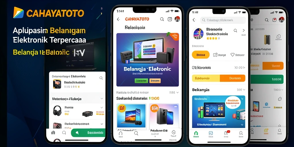 Antarmuka pengguna CAHAYATOTO yang ramah dan menarik.