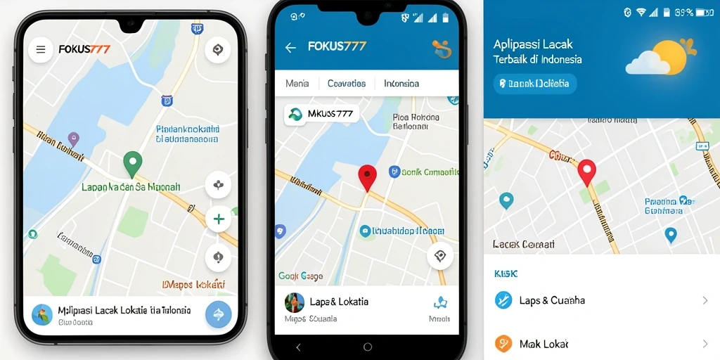 Antarmuka FOKUS777 menampilkan fungsi pelacakan lokasi dengan jelas.