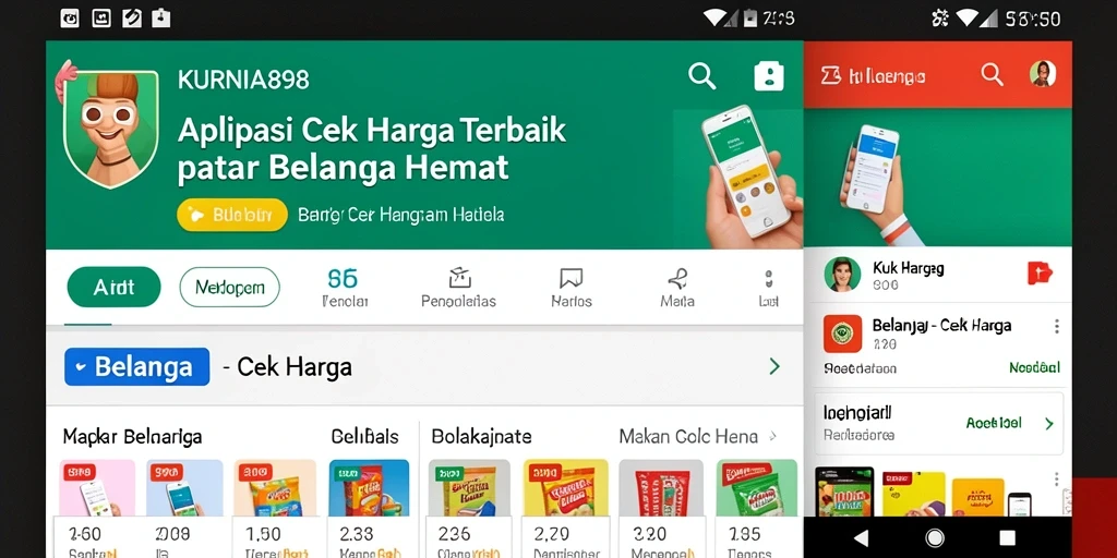 Tampilan antarmuka KURNIA898 yang menampilkan fungsi Cek Harga secara efisien.