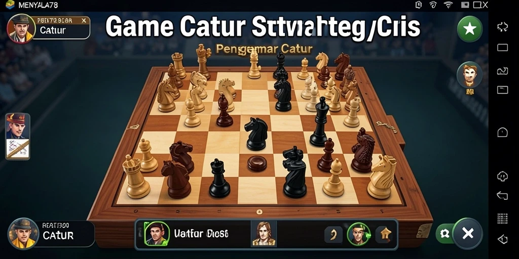 Tampilan antarmuka game Catur MENYALA78 yang modern dan user-friendly.