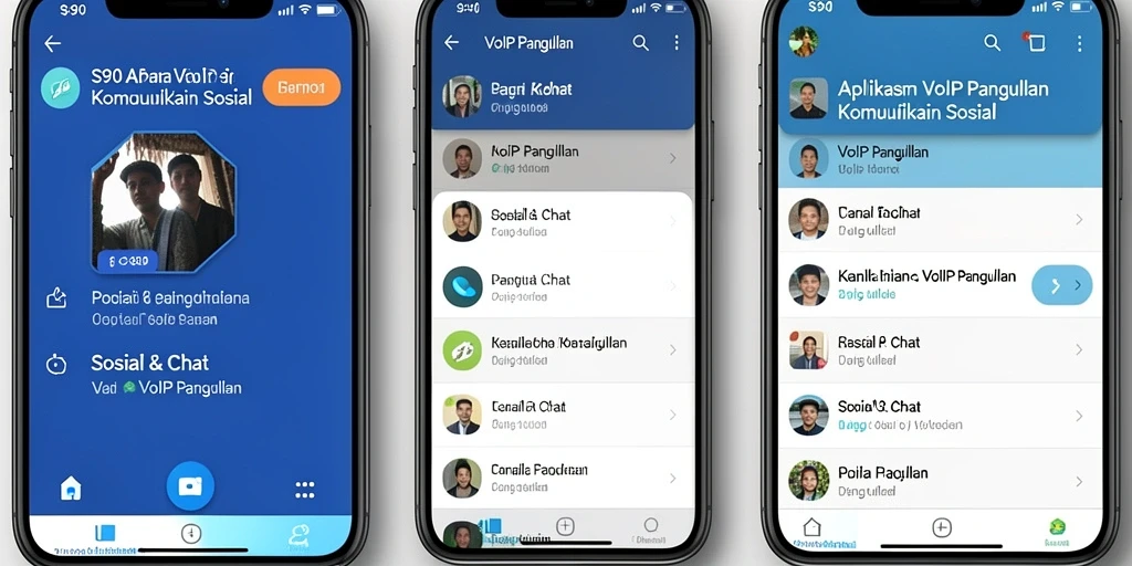Antarmuka S80 menampilkan fitur VoIP Panggilan yang intuitif dan mudah digunakan.